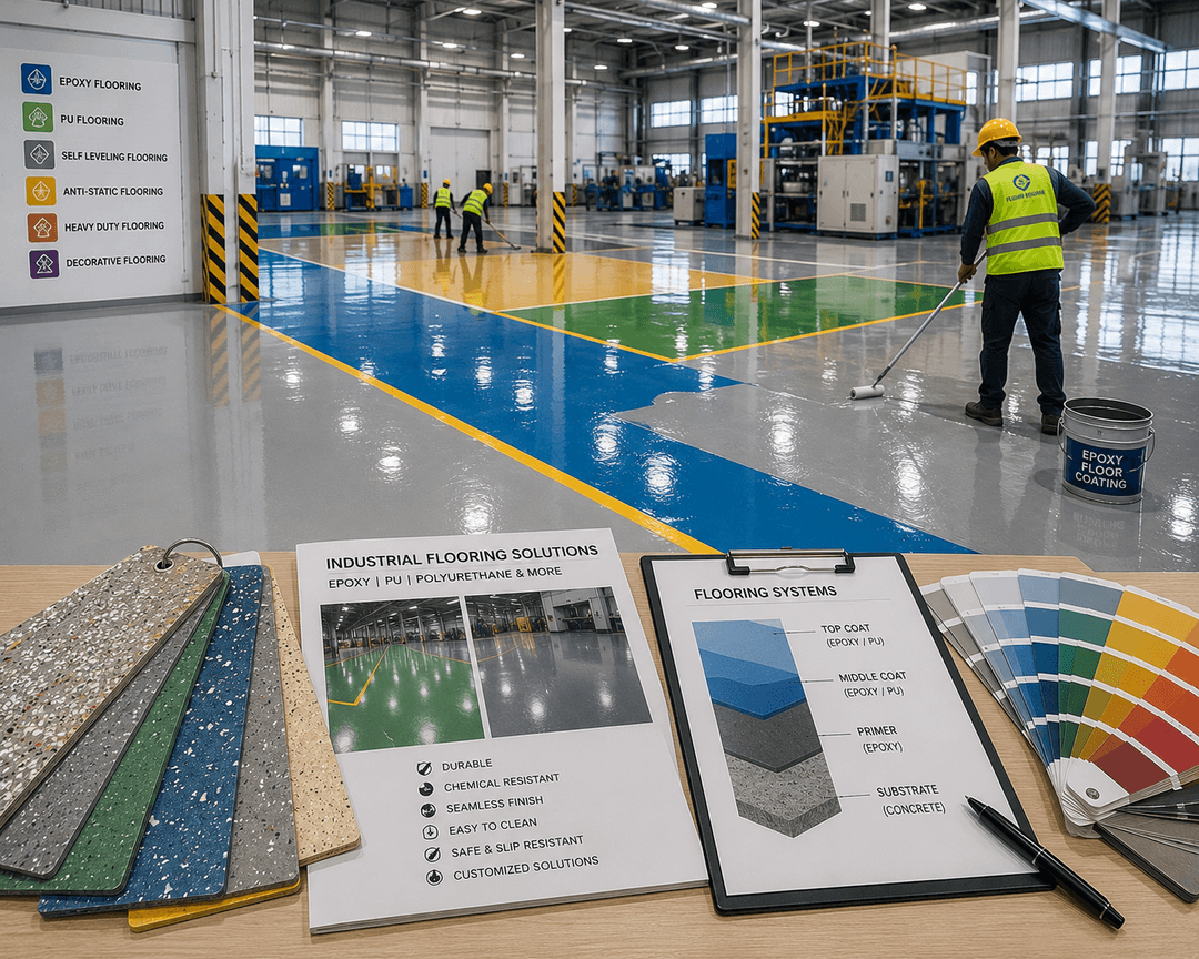 Industrial Flooring (Epoxy, PU Flooring & More)